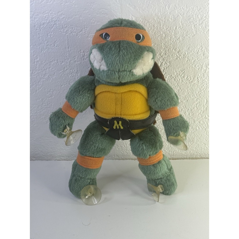 Teenage Mutant Ninja Turtles 1980s Michelangelo Plush With Suction Cups 9"